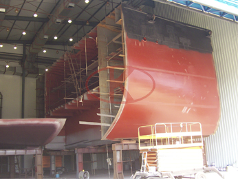船体分段涂装大型干式喷漆房